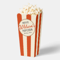 Vintage Red Special Event Movie Night Popcorn