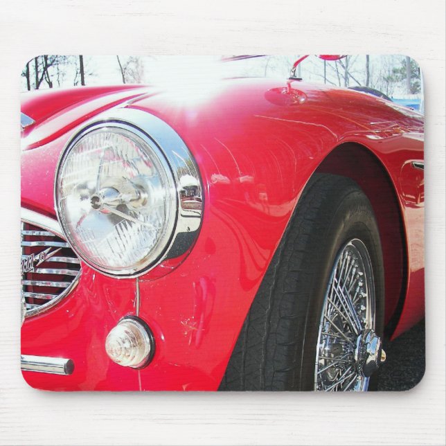 vintage red sports car mouse mat (Front)
