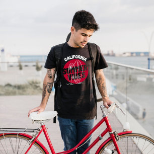 Vintage red sun California summer vibes T-Shirt
