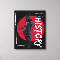 Vintage red sun japanese art samurai warrior