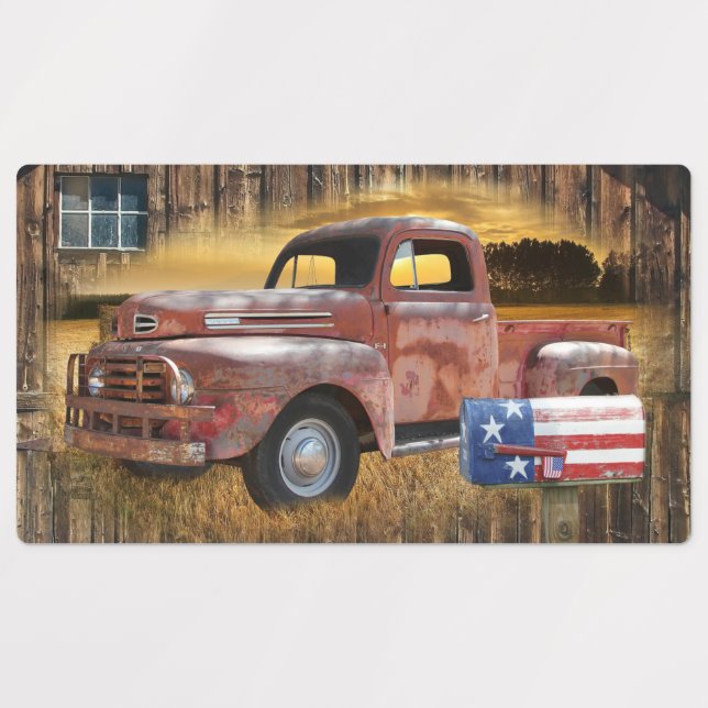 Vintage Red Truck (Design 1)