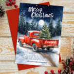 Vintage Red Truck Farmhouse Christmas Cards<br><div class="desc">Vintage Red Truck Farmhouse Christmas Cards</div>
