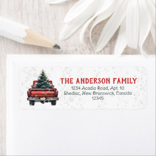 Vintage Red Truck Rustic Christmas