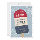 Vintage Red White & Blue Pop Kids Birthday Party