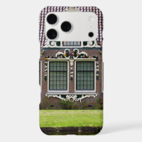 Vintage Red White Green Dutch Windmill Museum