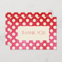 Vintage Red White Polka Dot Birthday