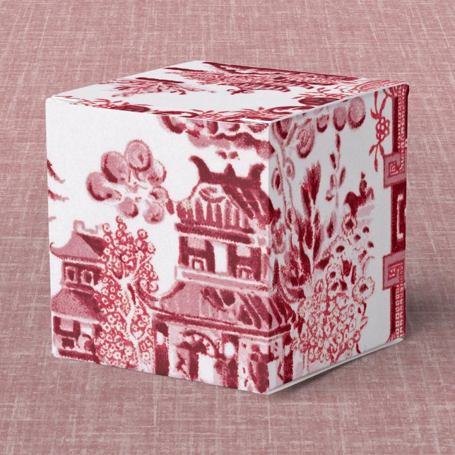 Vintage Red Willow Favour Box (Creator Uploaded)