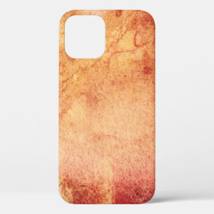 Vintage red yellow orange retro iPhone 12 case