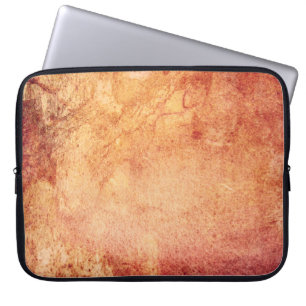 Vintage red yellow orange retro laptop sleeve