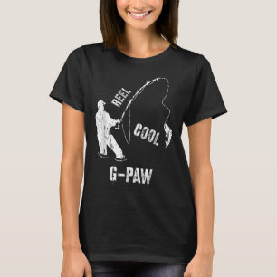Vintage Reel Cool G-paw Fishing Fisherman Grandfat T-Shirt