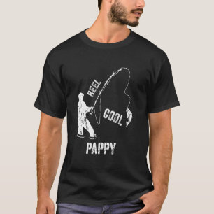 Vintage Reel Cool Pappy Fishing Fisherman Gift T-Shirt
