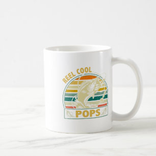 Vintage Reel Cool Pops Fishing Fathers Day For Gra Coffee Mug