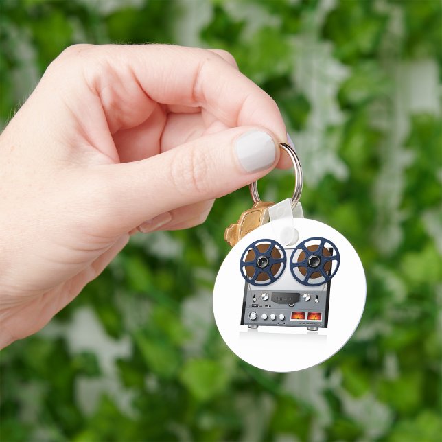 Vintage Reel Tape Deck Key Ring (Creator Uploaded)