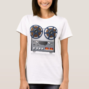 Vintage Reel-to-Reel Tape Deck Audiophile T-Shirt