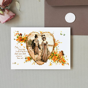 Vintage Regency Couple Valentine's Day Holiday Postcard
