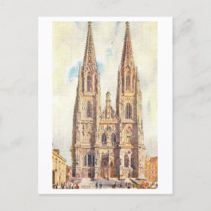 Vintage Regensburg Cathedral Postcard