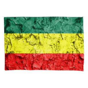 Vintage reggae flag pillowcase