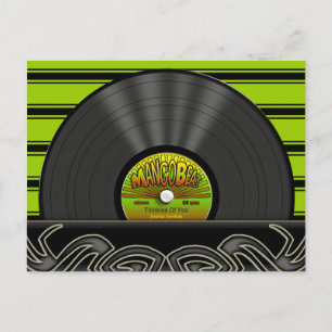 Vintage Reggae Vinyl Record Personalised Postcards