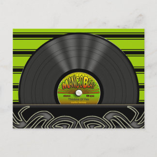 Vintage Reggae Vinyl Record Personalised Postcards
