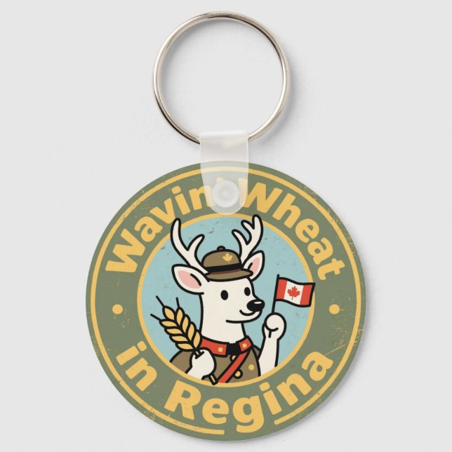 Vintage Regina SK Brown Uniform Key Ring (Front)