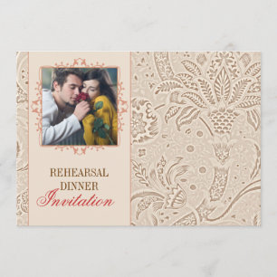 vintage rehearsal dinner invitations with photo