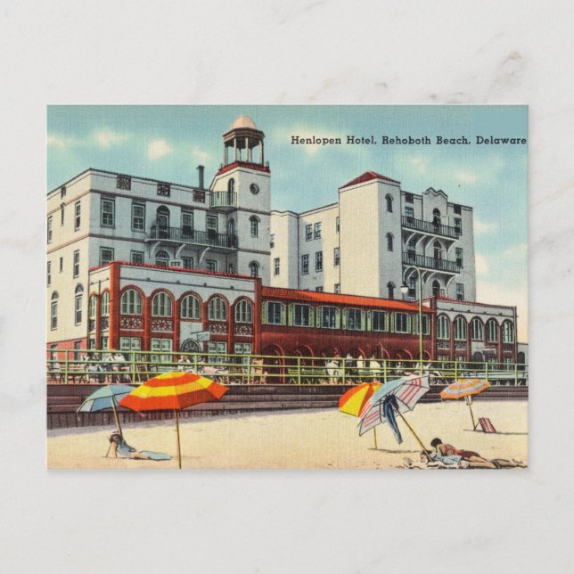 Vintage, Rehoboth Beach, Delaware Postcard (Front)