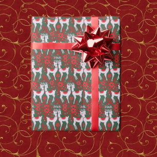 Vintage Reindeer Wrapping Paper