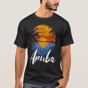 Vintage Relaxing Tropical Aruba Distressed Sandy S T-Shirt