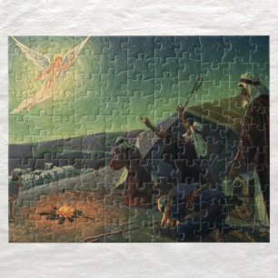 Vintage Religion, Annunciation to the Shepherds Jigsaw Puzzle