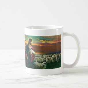 Vintage Religion, Christ Good Shepherd with Flock Coffee Mug