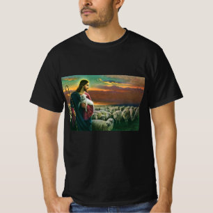 Vintage Religion, Christ Good Shepherd with Flock T-Shirt