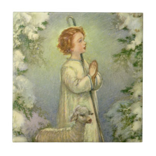 Vintage Religion, Christ the Good Shepherd Tile