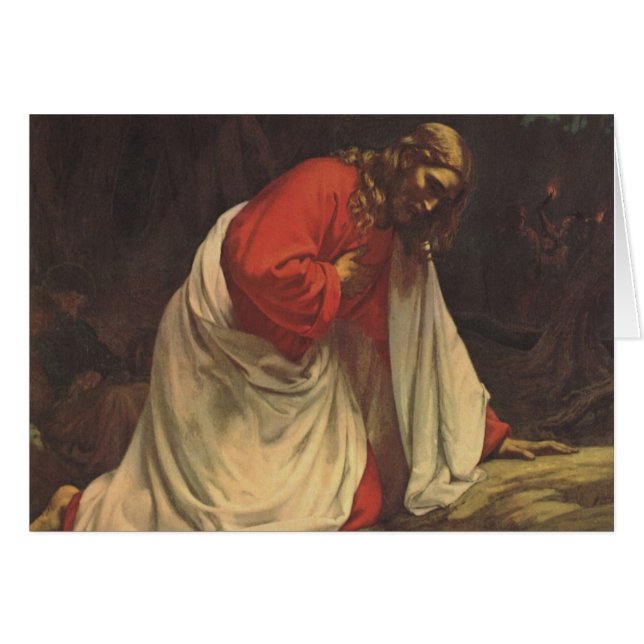 Vintage Religion Jesus Christ Garden of Gethsemane (Front Horizontal)