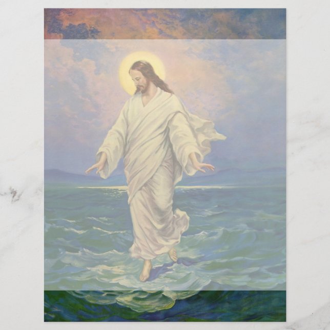 Vintage Religion, Jesus Christ is Walking on Water (Front)