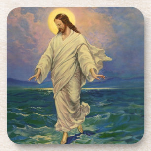 Vintage Religion, Jesus Christ is Walking on Water Coaster