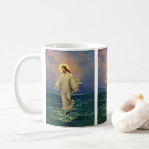 Vintage Religion, Jesus Christ is Walking on Water Coffee Mug