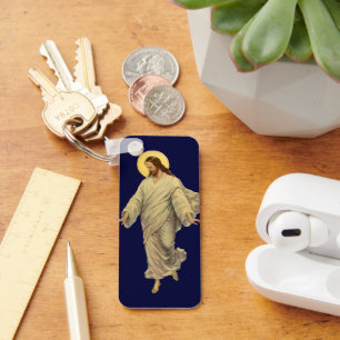 Vintage Religion, Jesus Christ is Walking on Water Key Ring