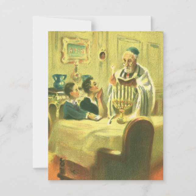 Vintage Religion, Judaism, Lighting the Menorah (Front)