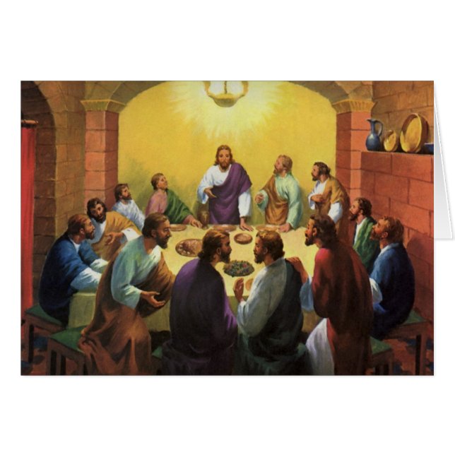 Vintage Religion, Last Supper with Jesus Christ (Front Horizontal)
