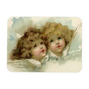 Vintage Religion, Victorian Angels in the Clouds Magnet