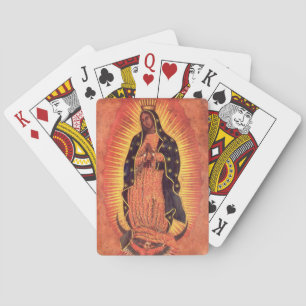 Vintage Religion Virgin Mary Our Lady of Guadalupe Playing Cards