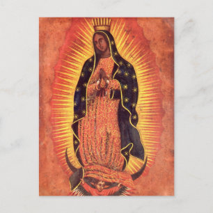 Vintage Religion Virgin Mary Our Lady of Guadalupe Postcard