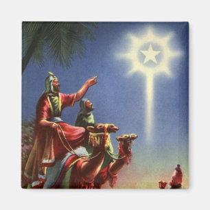 Vintage Religion, Wise Men with Star of Bethlehem Magnet