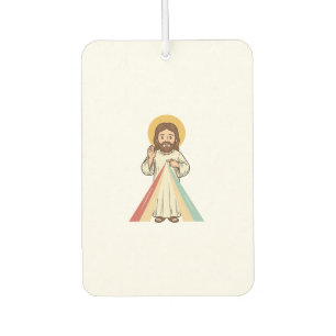 Vintage Religious Blessing Vector Shirt Design_1 Car Air Freshener