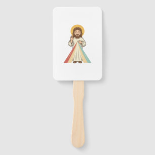 Vintage Religious Blessing Vector Shirt Design_1 Hand Fan