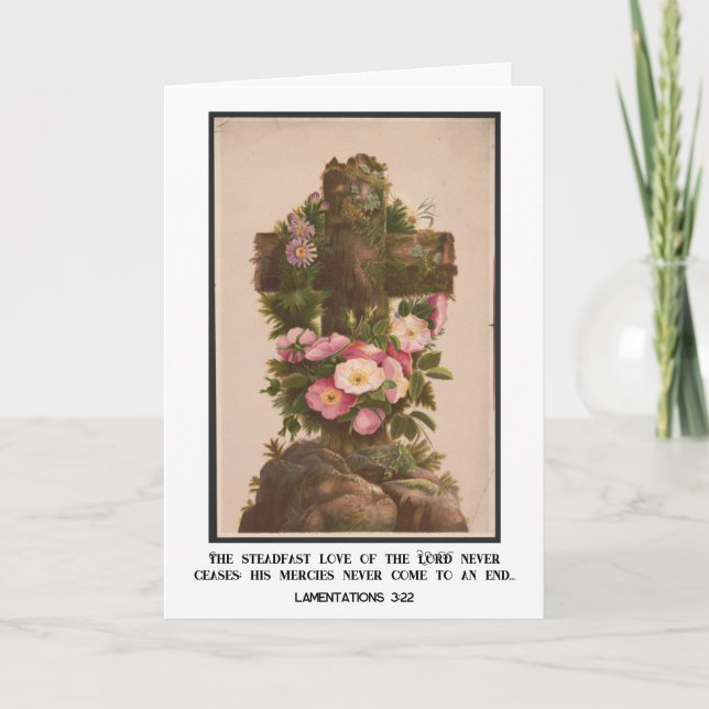 Vintage Religious Christian St. Valentine's Day Holiday Card (Front)