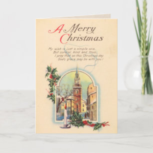 Vintage Religious Christmas Card