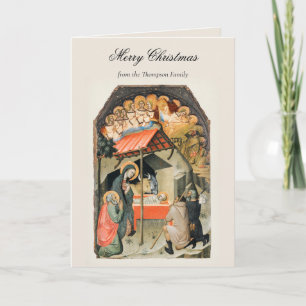 Vintage Religious Christmas Nativity Christian Card
