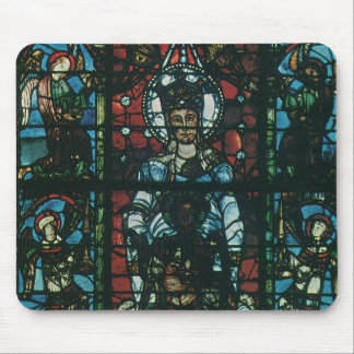 Vintage Religious Church Stained Glass Window Mouse Mat
