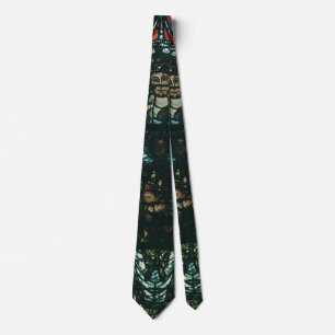 Vintage Religious Church Stained Glass Window Tie